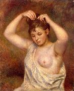 Pierre Auguste Renoir Woman Arranging her Hair oil painting